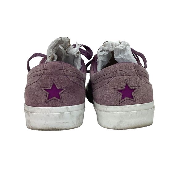 Converse One Star CC Pro Ox Lakers-Womens 7.5-Leather Purple Skate Shoe- 161526C - Picture 3 of 10